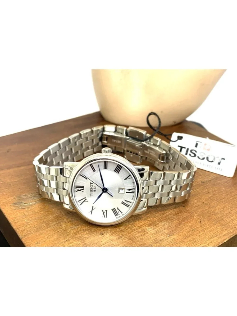 Tissot Women's Watch Swiss Quartz Silver Roman Dial 30mm Steel T1222101103300